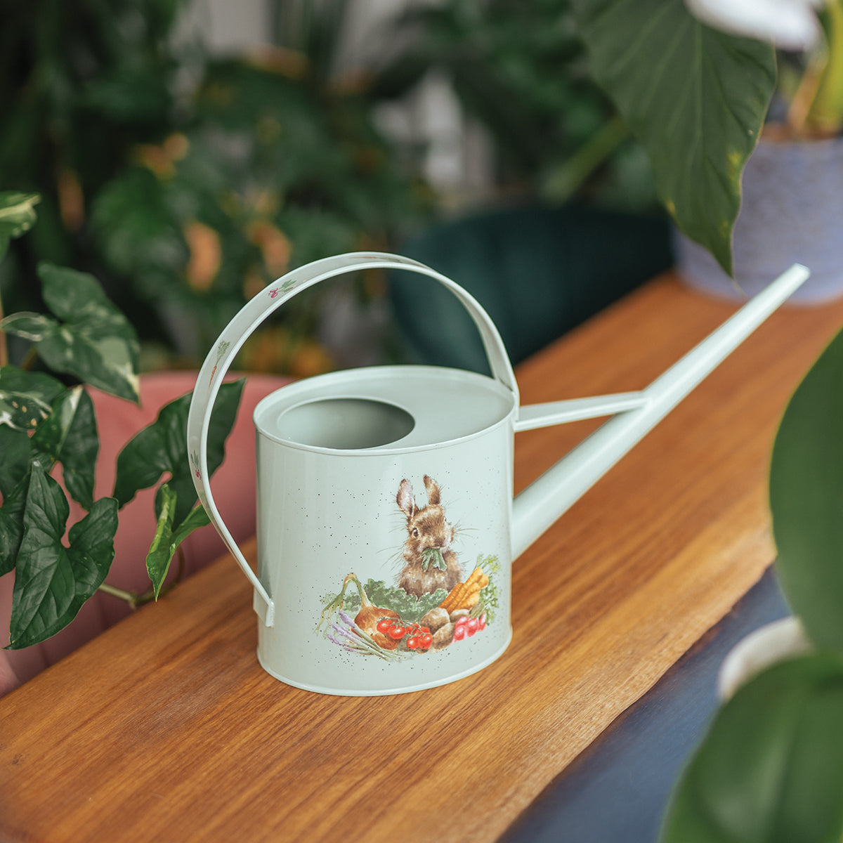 Wrendale ‘Sleeping On The Job’ Border Collie and Rabbit Watering Can