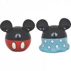 Mickey And Minnie Ceramic Salt And  Pepper Shakers