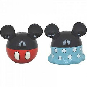 Mickey And Minnie Ceramic Salt And  Pepper Shakers