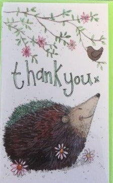 Thank You Hedgehog Notelets - Pack of 5