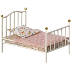 Maileg Vintage Bed, Mouse - Off White