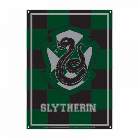 Harry Potter Slytherin Varsity Crest Small Metal Sign