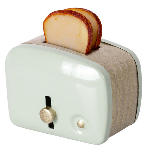 Maileg Miniature Toaster and Bread - Mint
