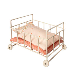 Maileg Metal Baby Cot, Micro