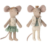 Maileg Royal Twins Mice, Little Sister & Brother in Matchbox