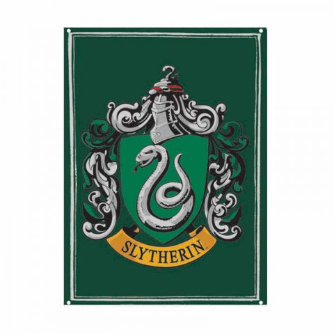 Harry Potter Slytherin Crest Small Metal Sign
